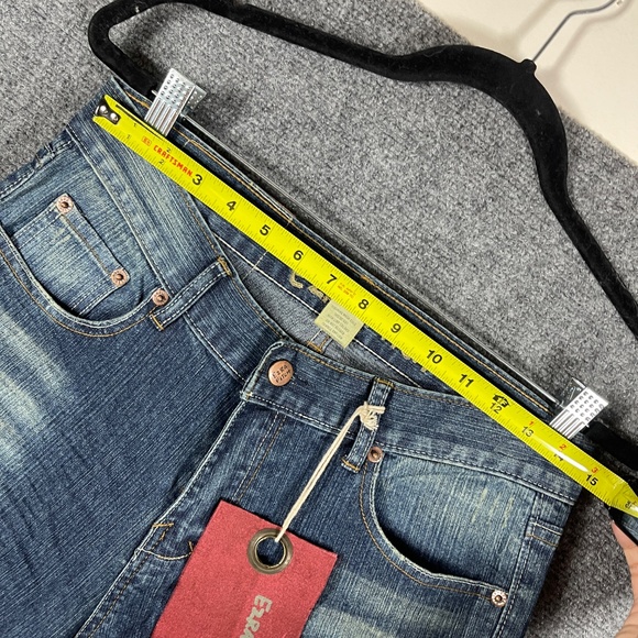 NWT Ezra Fitch Vintage Y2K Bootcut Jeans Mid Wash Womens Size 29x34 #1796 - Picture 10 of 11